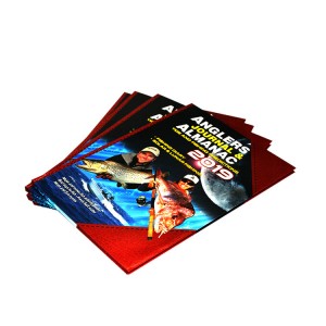 King Fu China pefect design hardcover Pu cover fishing book printing in factory