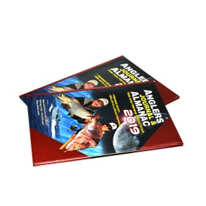 King Fu China factory printing high quality cheap pefect design hardcover Pu cover fidhing book printing factory in shenzhen