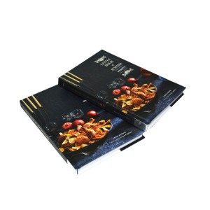 King Fu high quality customized casebound printing cook book printing special English cook book