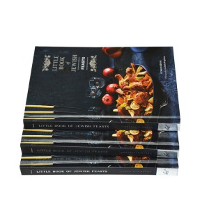 King Fu high quality customized casebound printing cook book printing special English cook book
