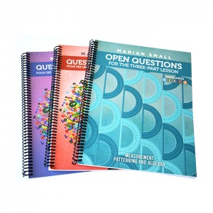 King Fu OEM Offset Printing Top Quality Colorful Spiarl and Wire-O Bound Book with Spot UV