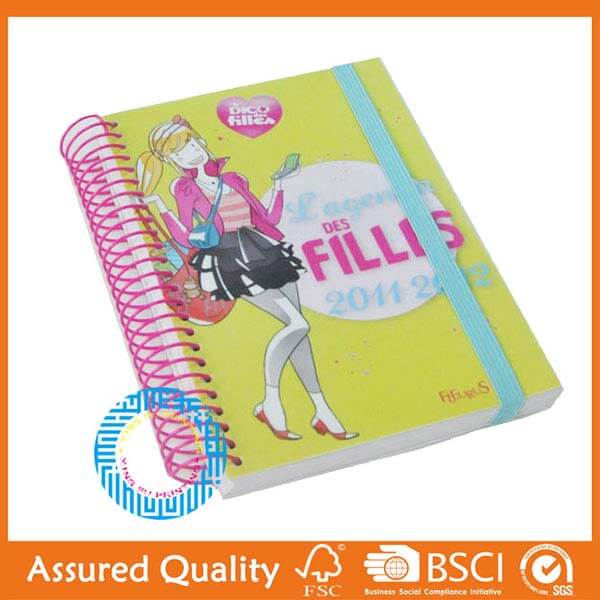 Manufacturer of Custom Design Notebook Printing -   Spiral & Wire-O Bound book – King Fu Printing